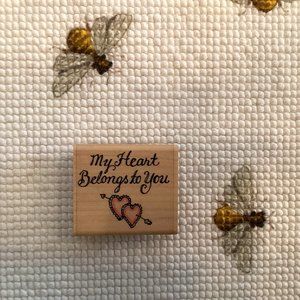 My Heart Belongs to You Rubber Stamp